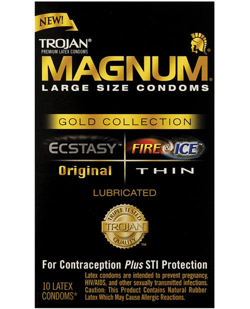 Trojan Magnum Gold Collection Combo - Box Of 10