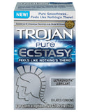 Trojan Pure Ecstasy Condoms - Box Of 10