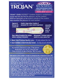 Trojan Double Ecstasy Condoms - Box Of 10