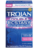 Trojan Double Ecstasy Condoms - Box Of 10