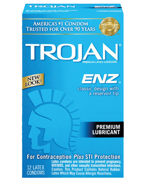 Trojan-enz Lubricated Condoms - Box Of 12