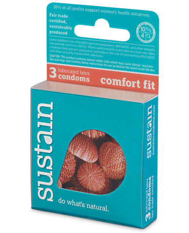 Sustain Condoms Comfort Fit - Pack Of 3