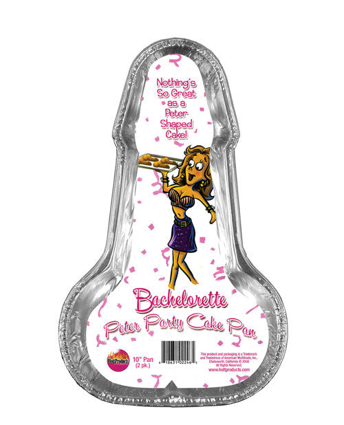 Bachelorette Disposable Peter Party Cake Pan - Medium Pack Of 2