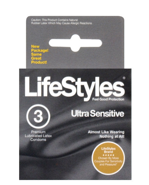 Lifestyles Ultra Sensitive - Box Of 3