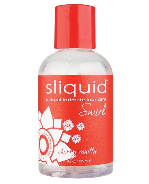 Sliquid Naturals Swirl Lubricant - 4.2 Oz Bottle Cherry Vanilla