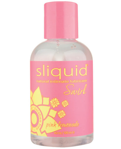 Sliquid Naturals Swirl Lubricant - 4.2 Oz Bottle Pink Lemonade