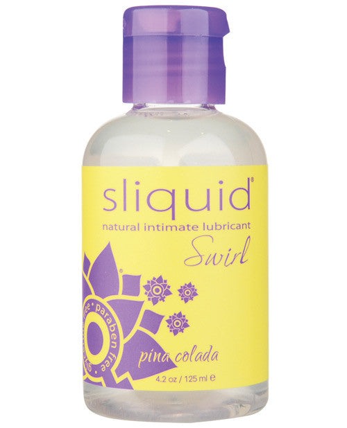 Sliquid Naturals Swirl Lubricant - 4.2 Oz Bottle Pina Colada