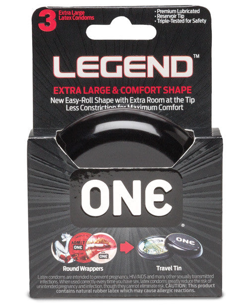 One The Legend Xl Condoms - Box Of 3