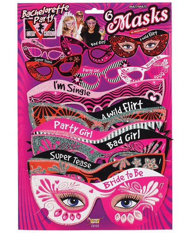 Bachelorette Outta Control Party Masks - Pack Of 6