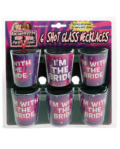 Bachelorette Shot Glass Necklaces - Asst. Pack Of 6