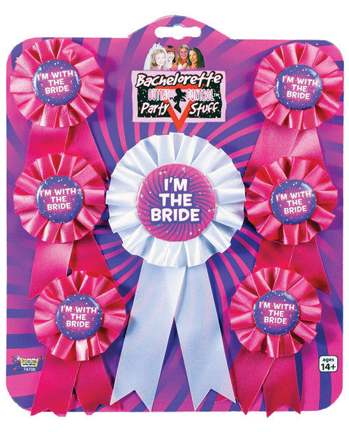 Bachelorette Ribbons - Asst. Pack Of 7