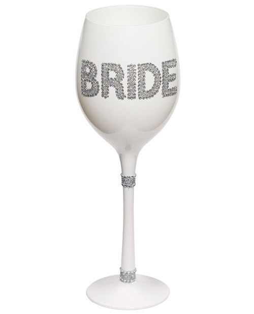 Bride Wine Glass  - White