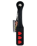 12" Leather Heart Impression Paddle