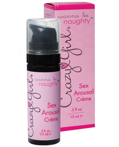 Crazy Girl Wanna Be Naughty Arousal Creme - .5 Oz