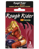 Rough Rider Studded Hot Passion Condom - Box Of 3