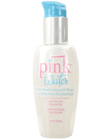 Pink Water Water-based Pump Bottle Lubricant - 3.3 Oz.