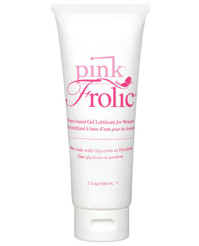 Pink Frolic Gel Lubricant - 3.3 Oz Flip Top Tube