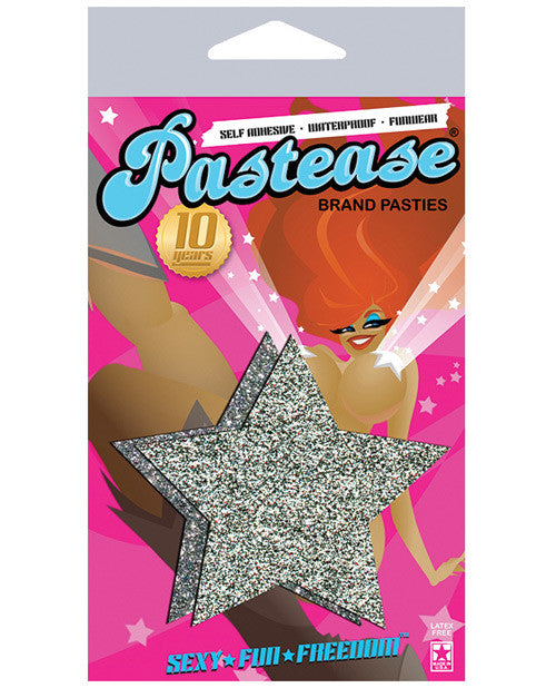 Pastease Silver Glitter Star O-s