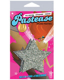 Pastease Silver Glitter Star O-s