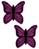 Pastease Purple Glitter Butterfly O-s