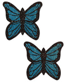 Pastease Blue Glitter Butterfly O-s