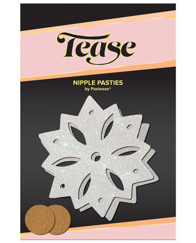 Pastease Glitter Snow Flake - White O-s