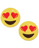 Pastease Yellow Glitter Emojis W-heart Eyes