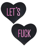 Pastease Let's Fuck Hearts - Black O-s