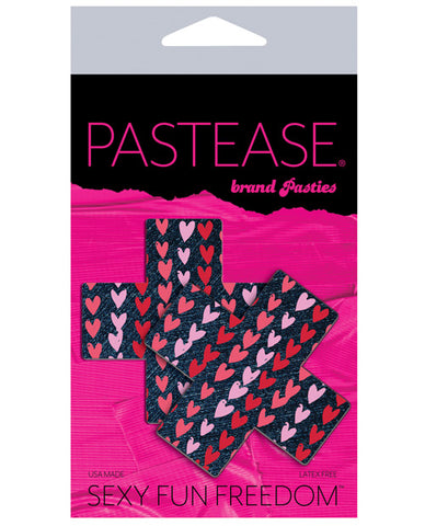 Pastease Plus W-hearts - Dark Denim O-s