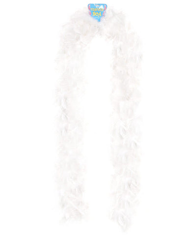 Lightweight Feather Boa - White