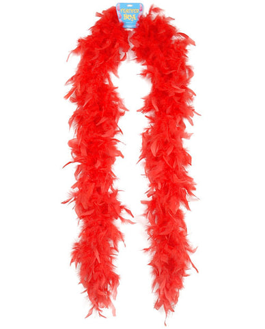 Lightweight Feather Boa - Red