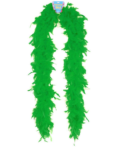 Lightweight Feather Boa - Green