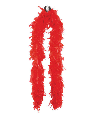 Mediumweight Feather Boa - Red