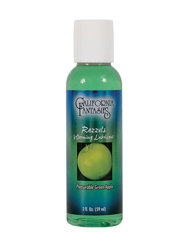 Razzels Warming Lubricant - 2 Oz Pleasurable Green Apple