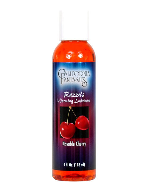 Razzels Warming Lubricant - 4 Oz Kissable Cherry