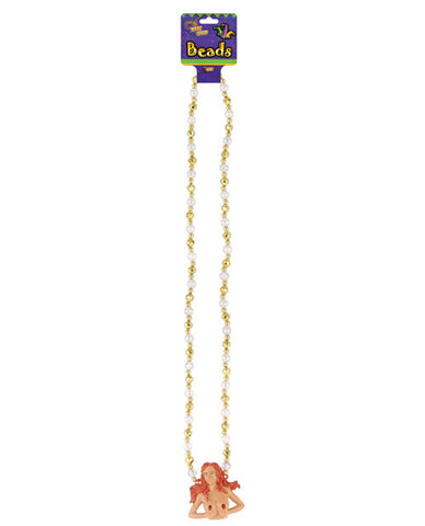 Mardi Gras Light Up Boobs Beaded Necklace