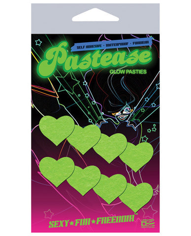 Pastease Mini Hearts - Glow In The Dark Pack Of 8