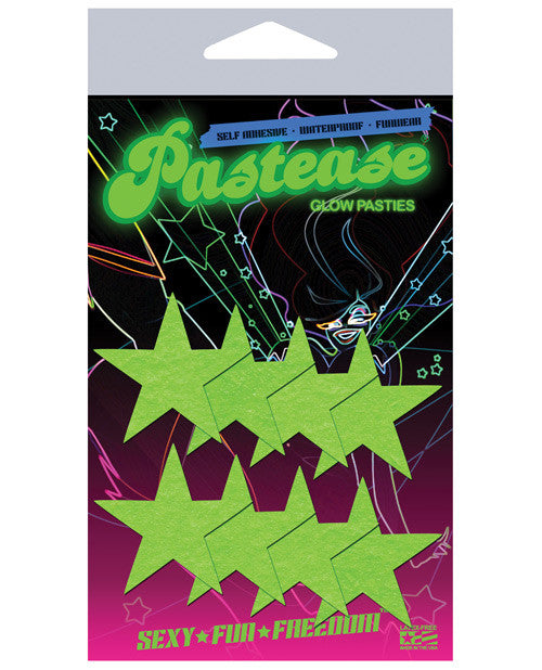 Pastease Mini Stars - Glow In The Dark Pack Of 8