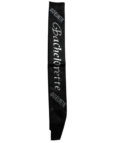 Bachelorette Non Flashing Sash - Black