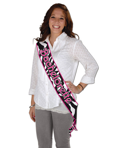 Bachelorette Fun Bachelorette Zebra Sash