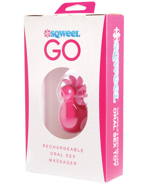 Sqweel Go Rechargable Oral Sex Stimulator - Pink