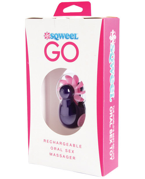 Sqweel Go Rechargable Oral Sex Stimulator - Purple