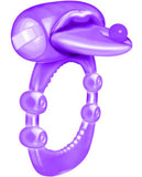 X-treme Vibe Pierced Tongue Pleasure Ring - Purple