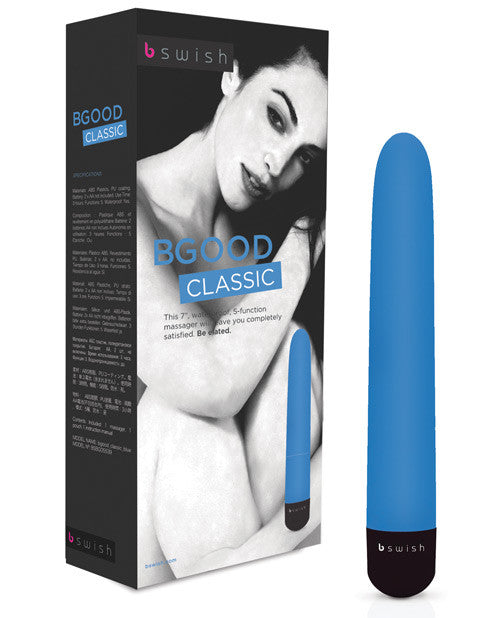 Bgood 7" Classic Vibrator - Blue