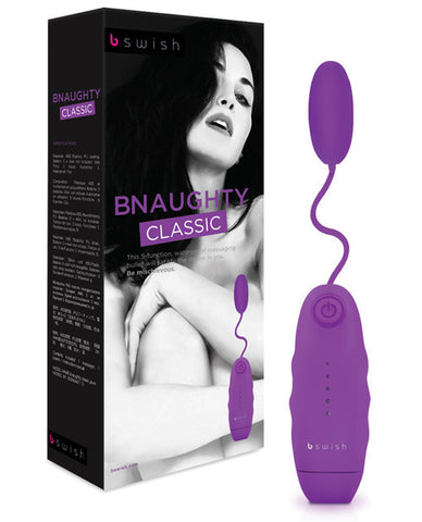 Bnaughty Classic Vibrating Bullet - Plum