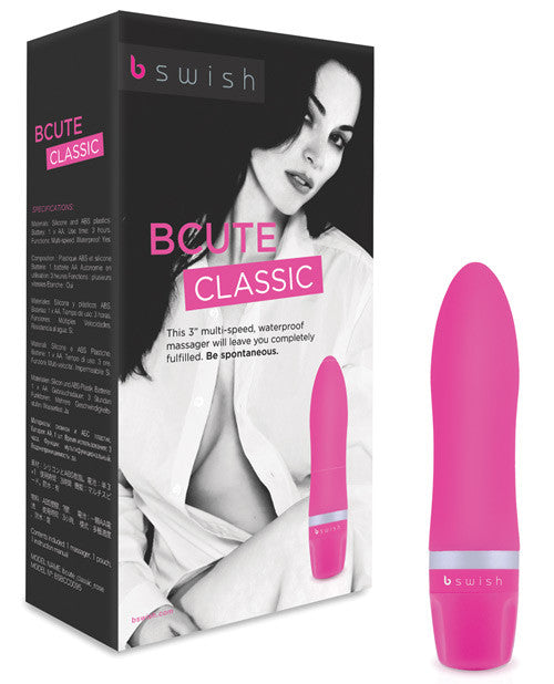 Bcute Classic Silicone Massager Waterproof - Rose