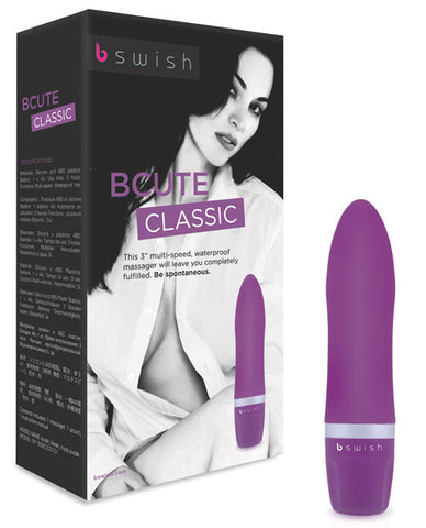 Bcute Classic Silicone Massager Waterproof - Purple