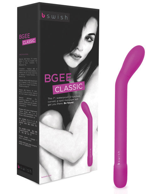 Bgee 7" G Spot Vibrator - Burgundy