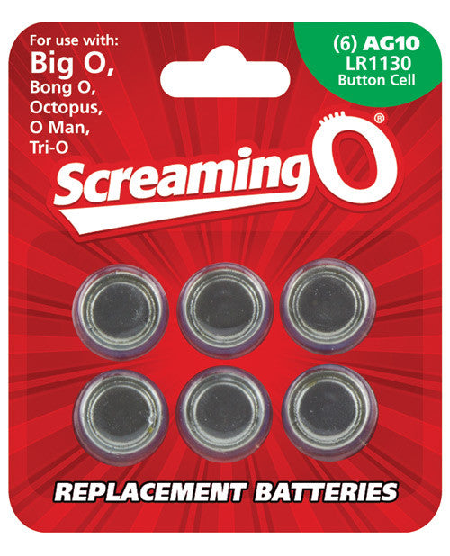 Screaming O Ag10 Batteries - Sheet Of 6 (big O,octo,bongo,trio,oman,bango)