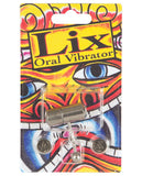 Lix Oral Vibrator Tongue Ring - Chrome